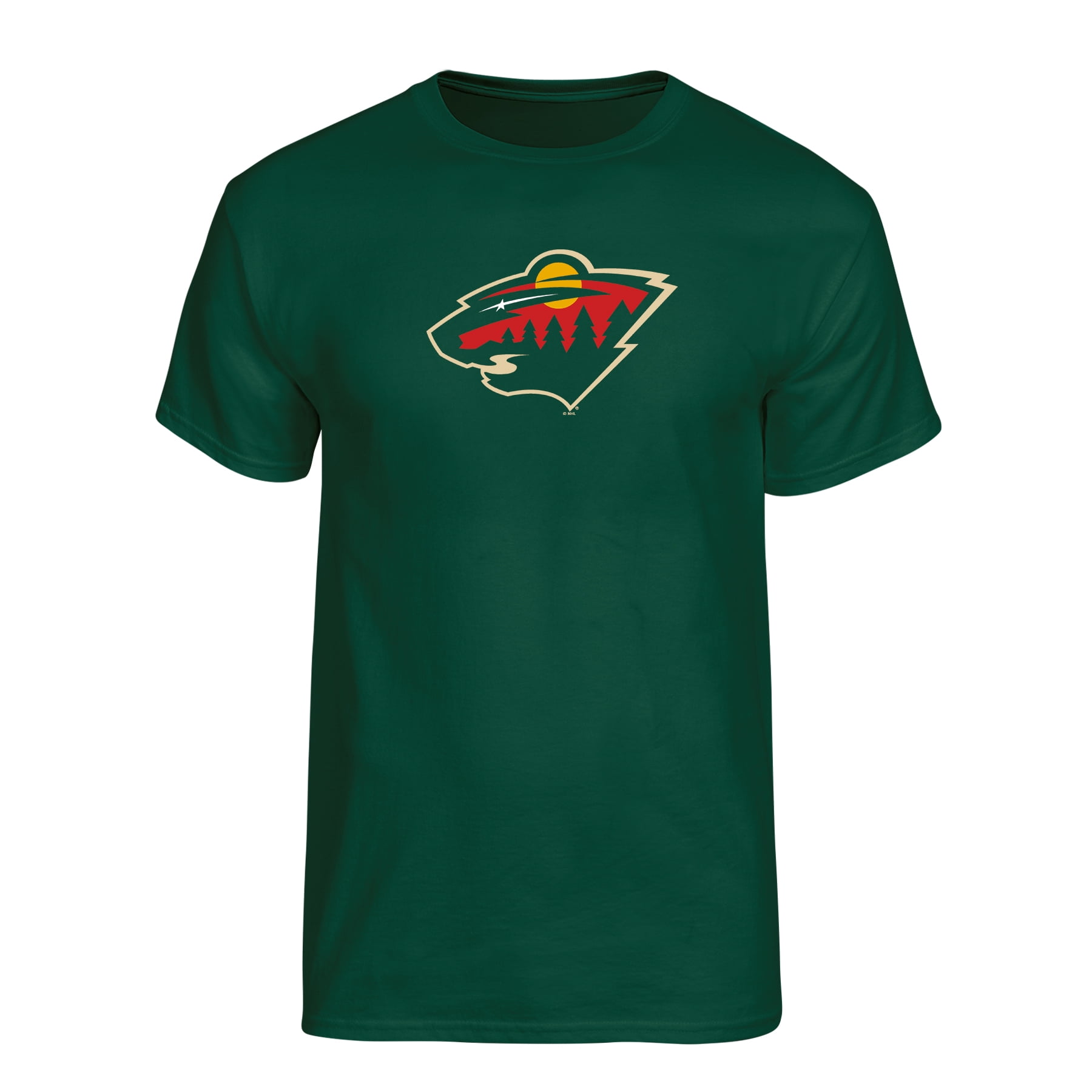 NHL Minnesota Wild Men's Team Color Primary Logo Short Sleeve T-Shirt