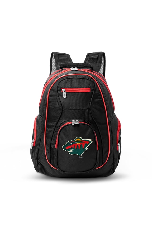 MOJO Black Minnesota Wild Trim Color Laptop Backpack