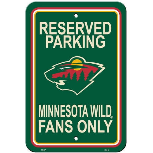 NHL Minnesota Wild Reserved Parking Sign