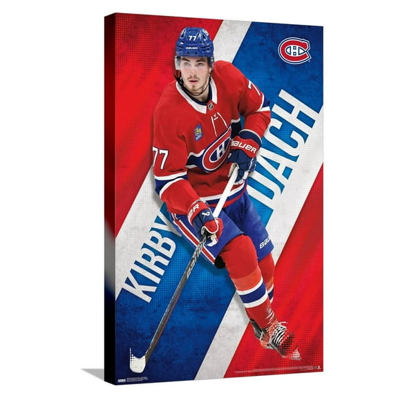 NHL Montreal Canadiens - Kirby Dach 23 Canvas Wall Poster, 14.725" x 22.375"