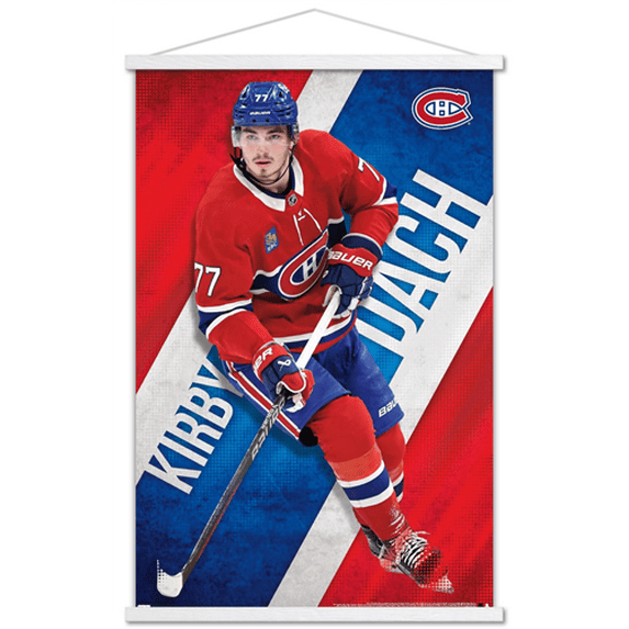 NHL Montreal Canadiens - Kirby Dach 23 Wall Poster with Magnetic Frame, 22.375" x 34"