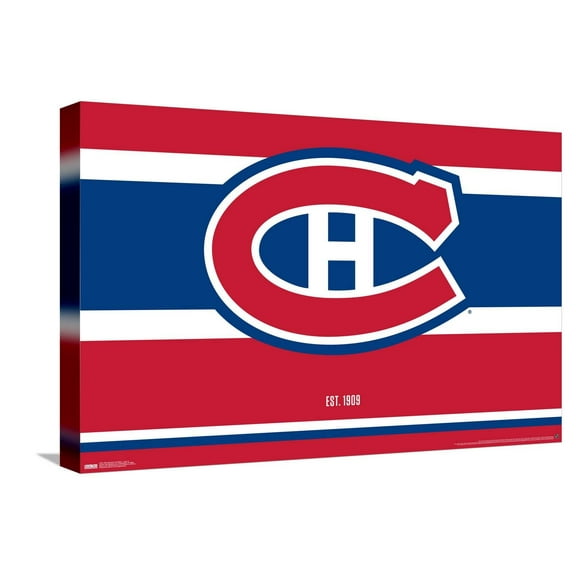 NHL Montreal Canadiens - Logo 21 Canvas Wall Poster, 14.725" x 22.375"