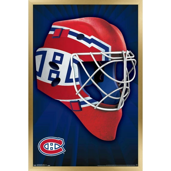 NHL Montreal Canadiens - Mask 16 Wall Poster, 22.375" x 34", Framed