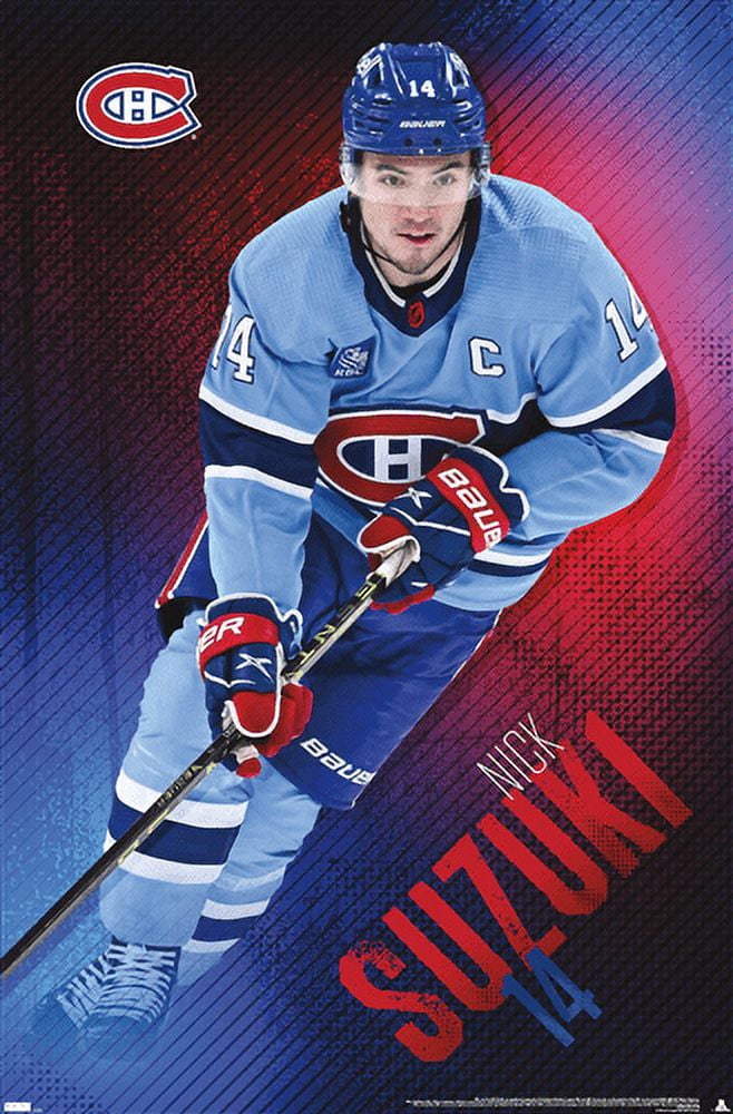 NHL Montreal Canadiens - Nick Suzuki 23 Wall Poster, 14.725" x 22.375"