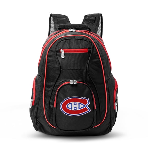 MOJO Black Montreal Canadiens Trim Color Laptop Backpack