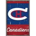 thumbnail image 1 of NHL Montreal Canadiens - Retro Logo 13 Wall Poster, 14.725" x 22.375", Framed, 1 of 3