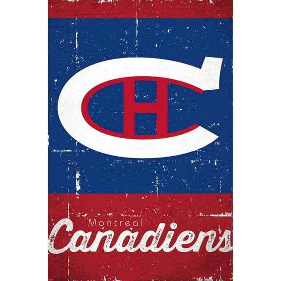 NHL Montreal Canadiens - Retro Logo 13 Wall Poster, 14.725" x 22.375"