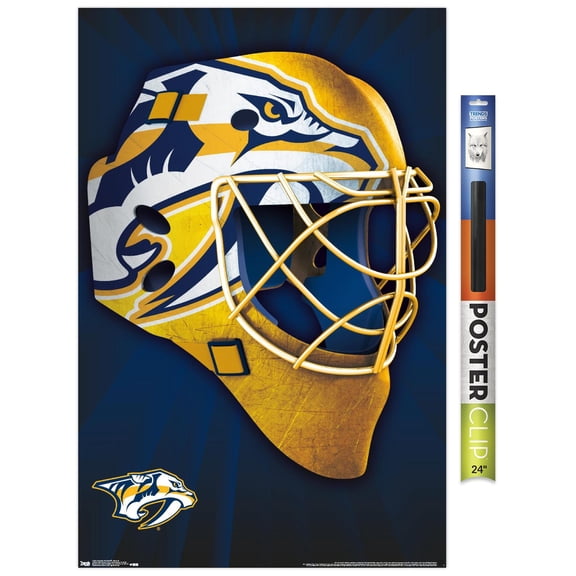 NHL NashVille Predators - Mask 16 Wall Poster, 22.375" x 34"