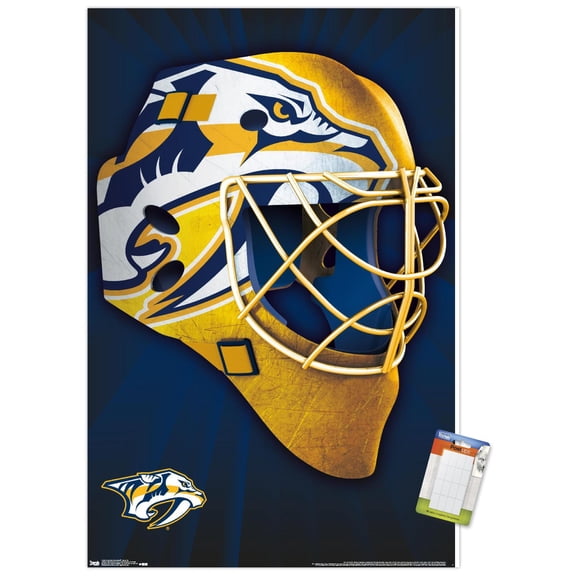 NHL NashVille Predators - Mask 16 Wall Poster, 22.375" x 34"