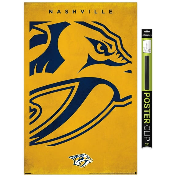 NHL Nashville Predators - Logo 25 Wall Poster, 22.375" x 34"