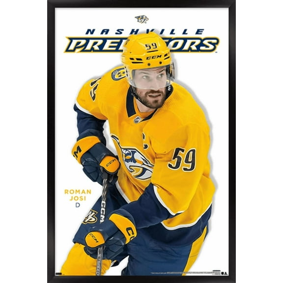 NHL Nashville Predators - Roman Josi Feature Series 23 Wall Poster, 14.725" x 22.375" Framed