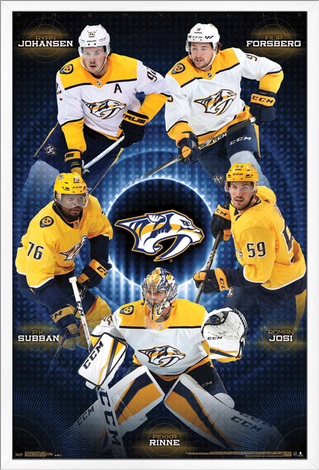 NHL Nashville Predators - Team Poster