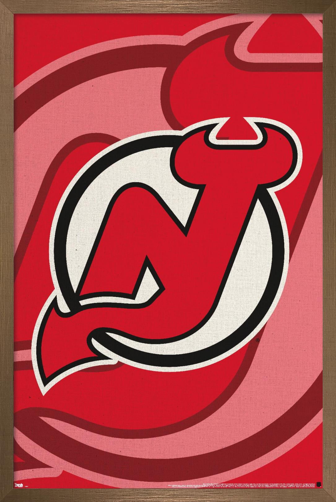 NHL New Jersey DeVils - Logo 14 Wall Poster, 22.375" x 34", Framed