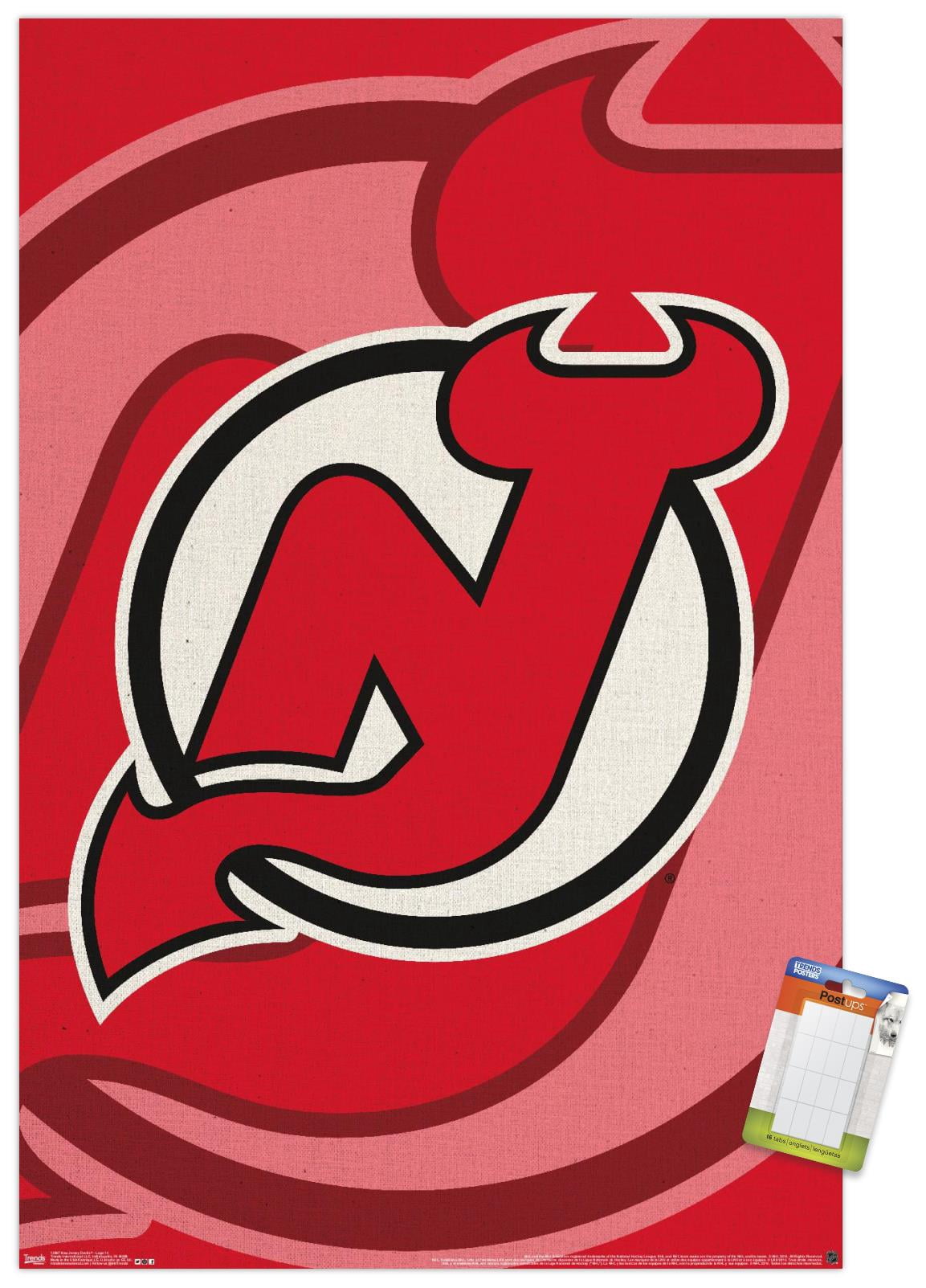 NHL New Jersey DeVils - Logo 14 Wall Poster, 22.375