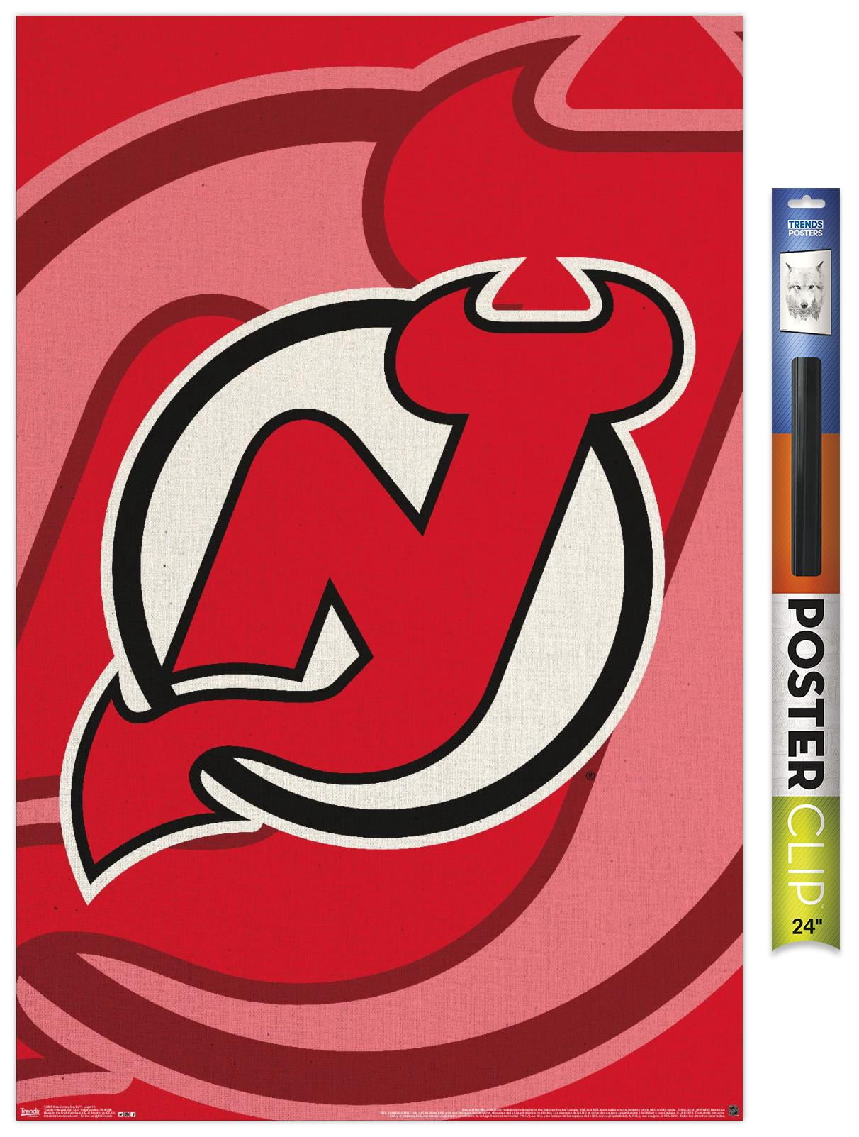 NHL New Jersey DeVils - Logo 14 Wall Poster, 22.375" x 34"