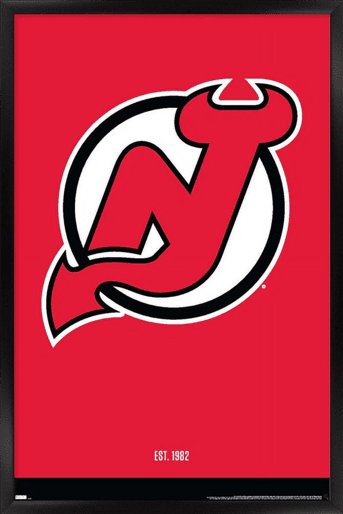 NHL New Jersey Devils Logo 21 Wall Poster 14.725 x 22.375