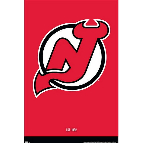 NHL New Jersey Devils - Logo 21 Wall Poster, 22.375" x 34"