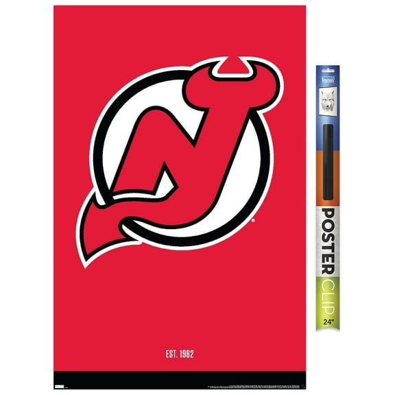 NHL New Jersey Devils - Logo 21 Wall Poster, 22.375" x 34"