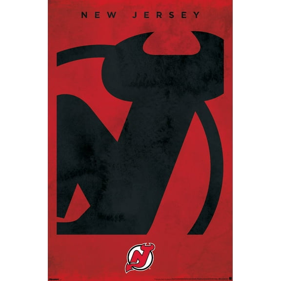 NHL New Jersey Devils - Logo 25 Wall Poster, 14.725" x 22.375"
