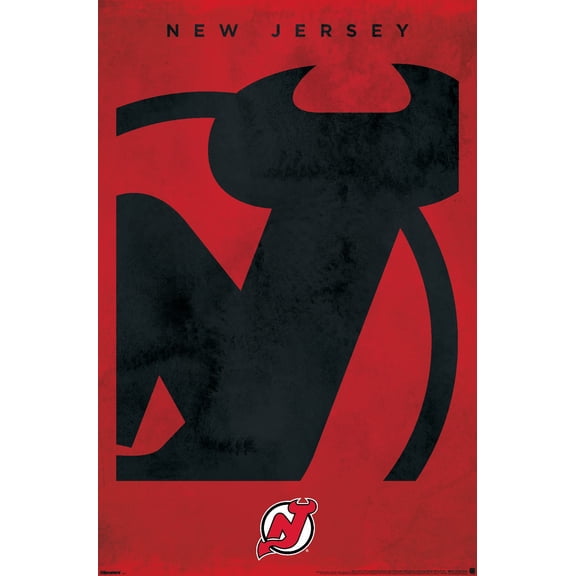 NHL New Jersey Devils - Logo 25 Wall Poster, 22.375" x 34"