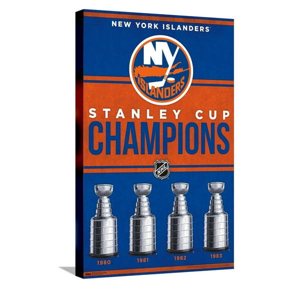 NHL New York Islanders - Champions 23 Canvas Wall Poster, 14.725" x 22.375"