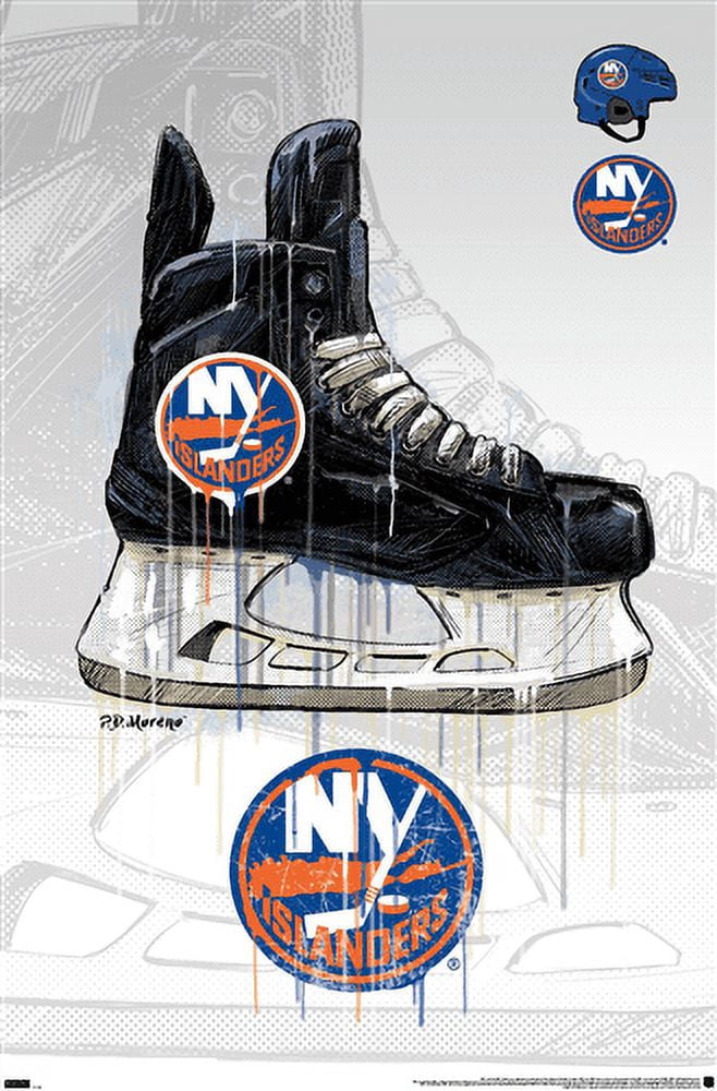 NHL New York Islanders - Drip Skate 21 Wall Poster, 14.725" x 22.375"