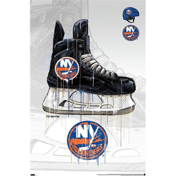 NHL New York Islanders - Drip Skate 21 Wall Poster, 22.375" x 34"