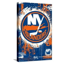 NHL New York Islanders - Maximalist Logo 23 Canvas Wall Poster, 14.725" x 22.375"