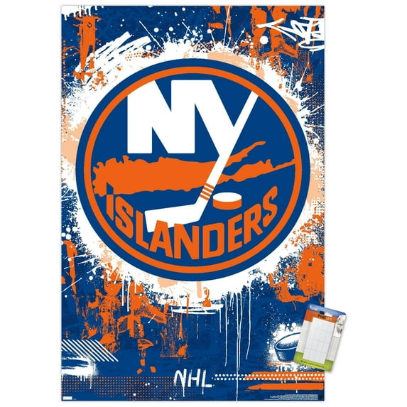 NHL New York Islanders - Maximalist Logo 23 Wall Poster, 22.375" x 34"