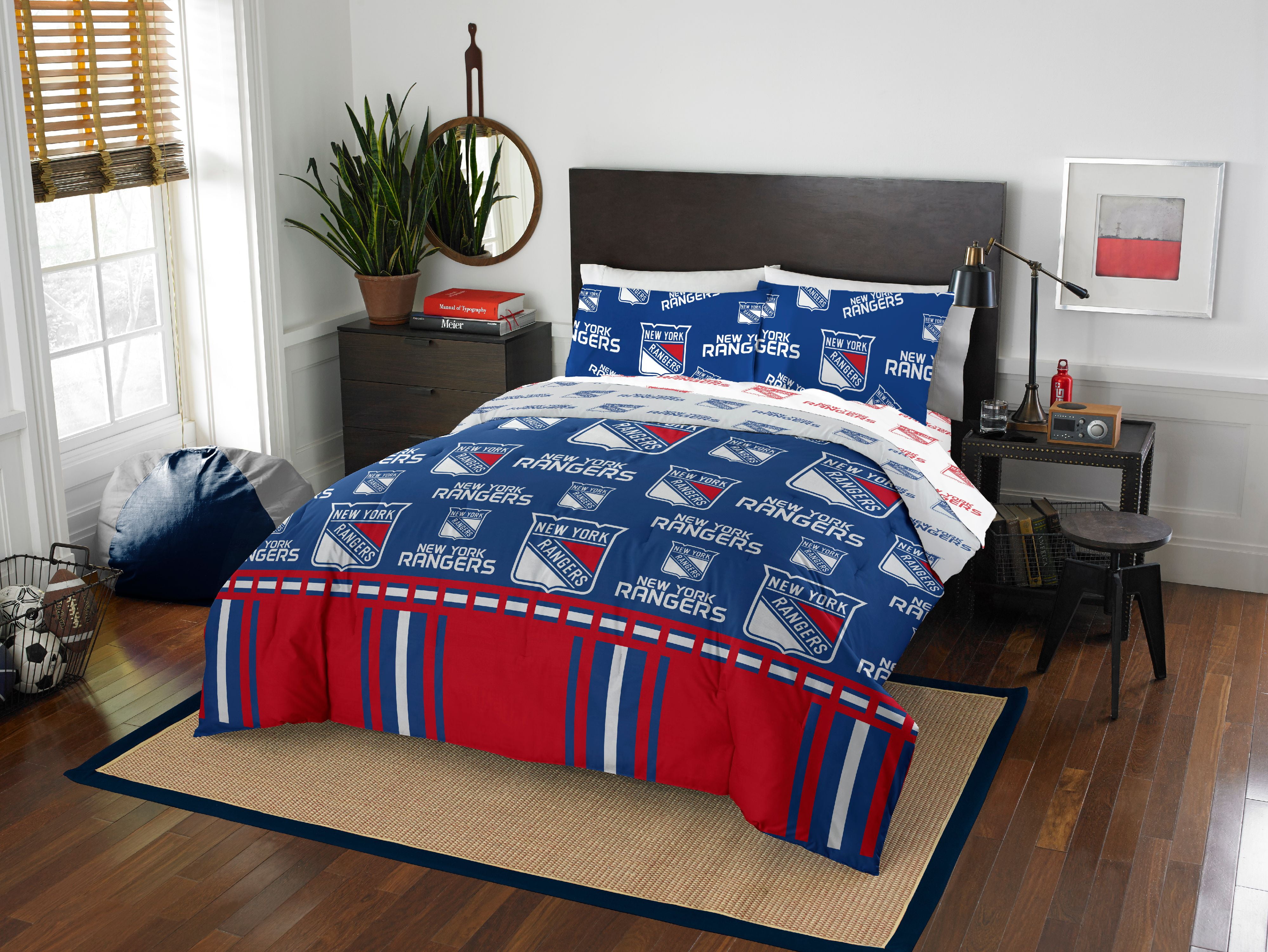 NHL New York Rangers Full Bed In Bag Set