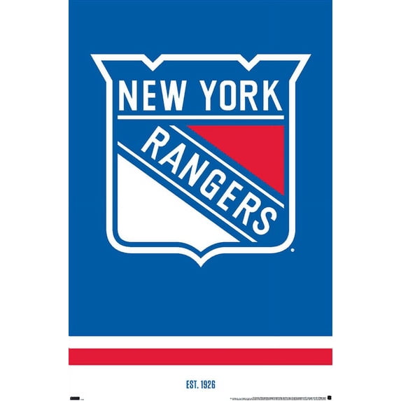 NHL New York Rangers - Logo 21 Wall Poster, 14.725" x 22.375"