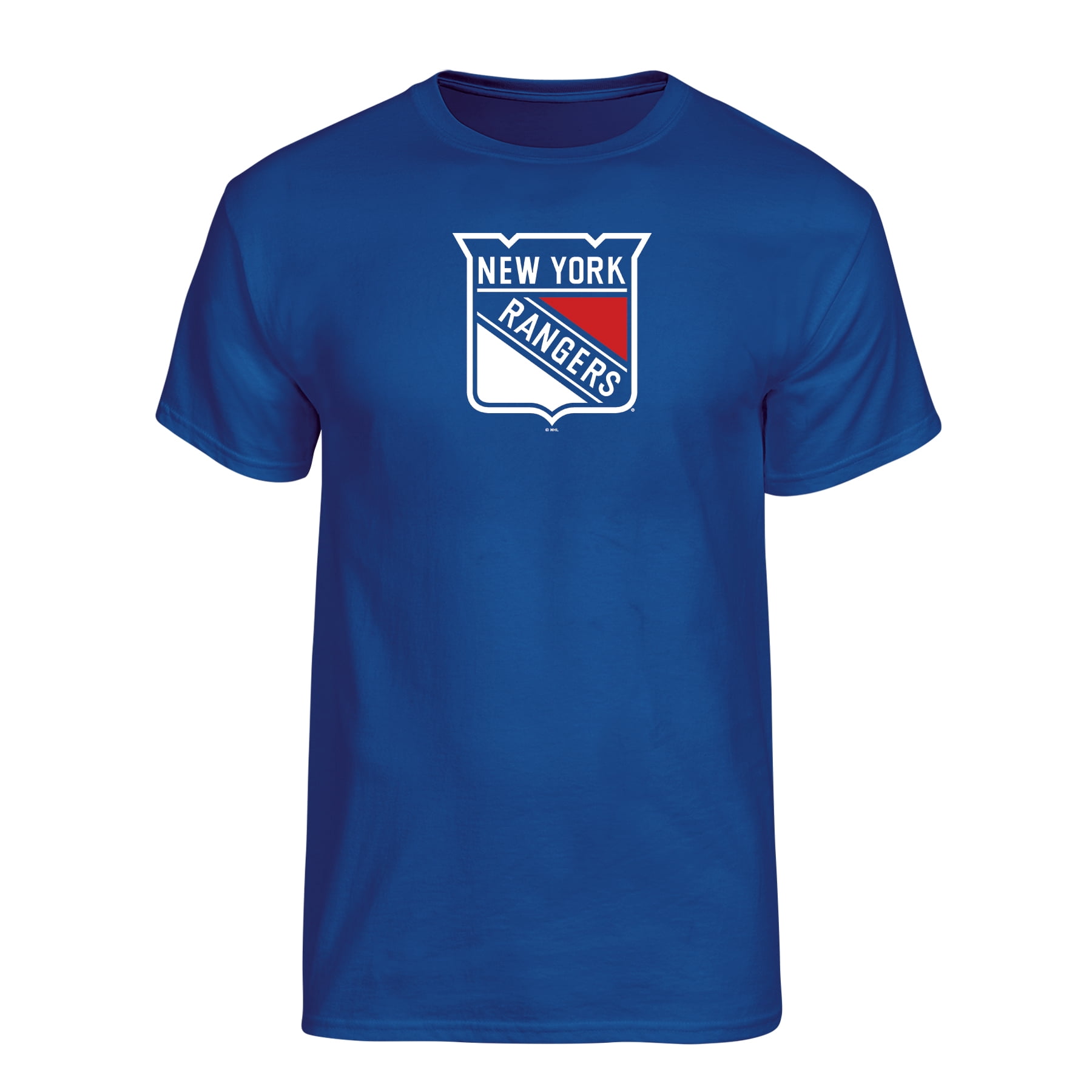 NHL New York Rangers Men's Team Color Primary Logo Short Sleeve T-Shirt