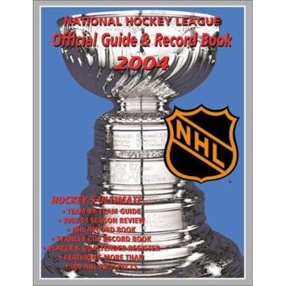 Pre-Owned Nhl Official Guide and Record Book 2004 (NATIONAL HOCKEY LEAGUE OFFICIAL GUIDE AND RECORD BOOK) (Paperback) 1572436034 9781572436039