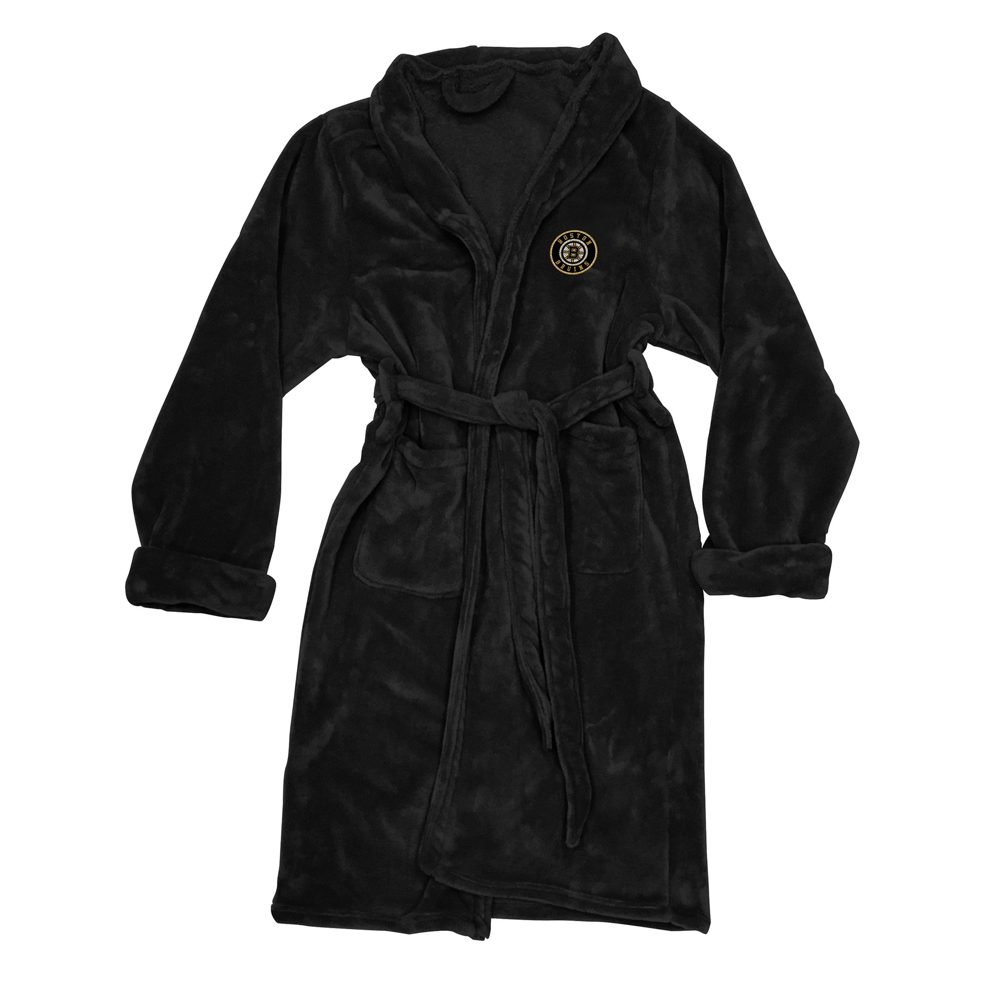 NHL Officially Licensed Boston Bruins Men's Silk Touch Bathrobe L/XL