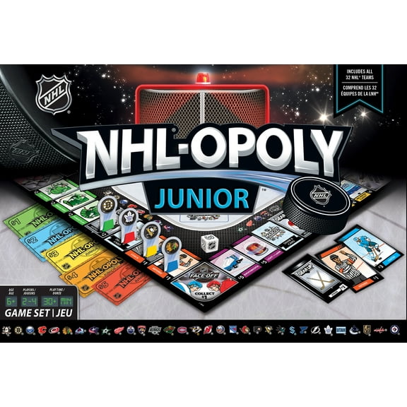 MasterPieces Opoly Kids & Family Board Games - NHL League Opoly Junior