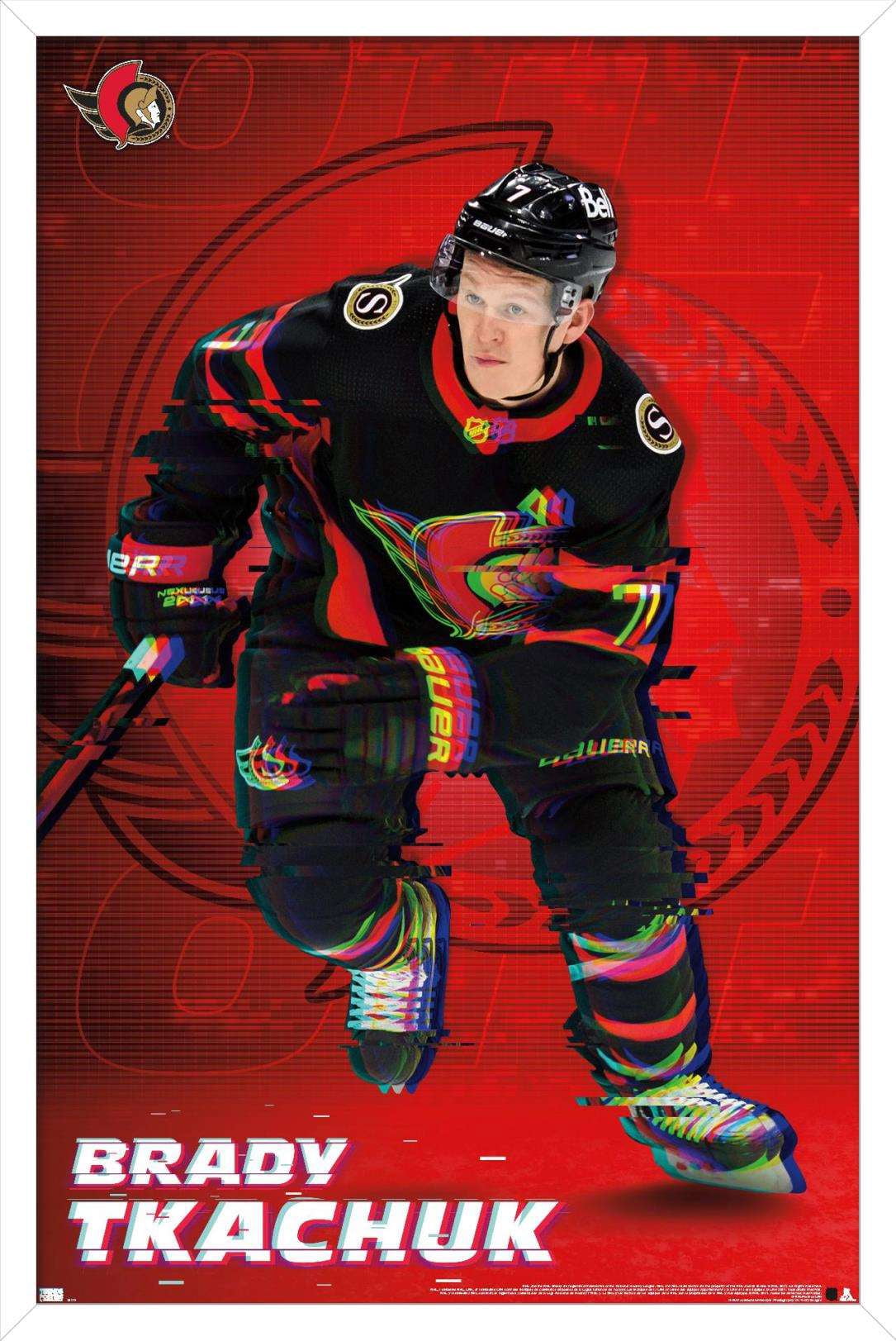 NHL Ottawa Senators - Brady Tkachuk 20 Wall Poster, 14.725" x 22.375", Framed