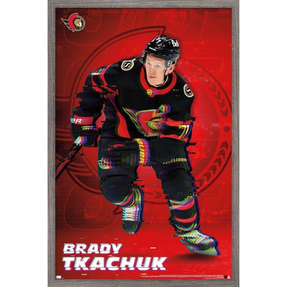 NHL Ottawa Senators - Brady Tkachuk 20 Wall Poster, 14.725" x 22.375", Framed