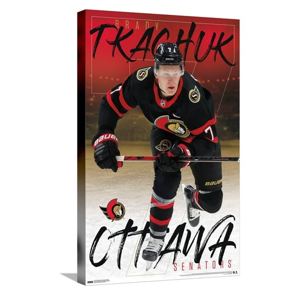 NHL Ottawa Senators - Brady Tkachuk 21 Canvas Wall Poster, 14.725" x 22.375"