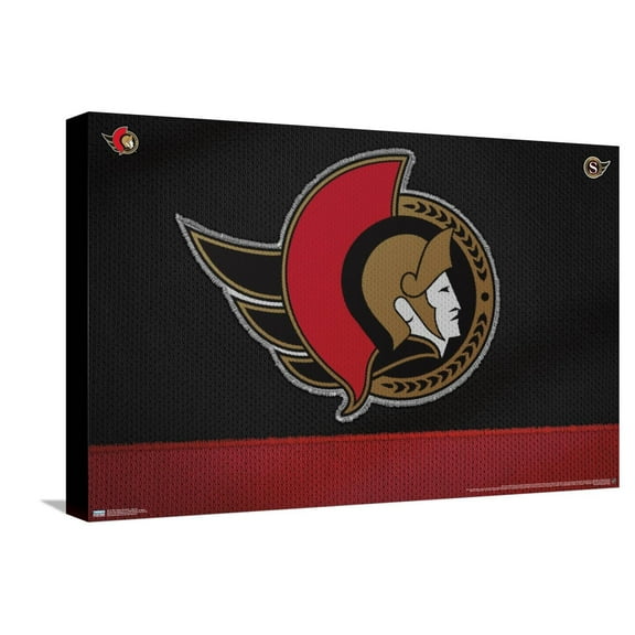 NHL Ottawa Senators - Logo 20 Canvas Wall Poster, 14.725" x 22.375"