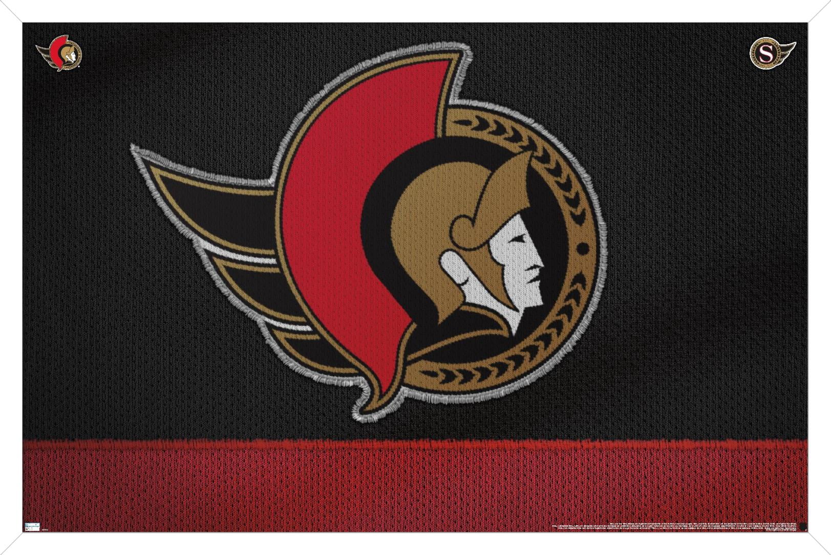 NHL Ottawa Senators - Logo 20 Wall Poster, 14.725" x 22.375", Framed