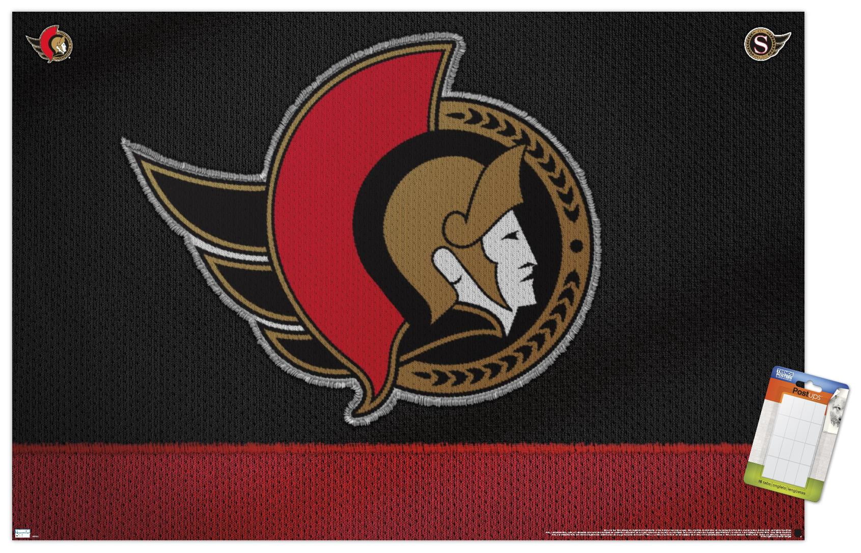 NHL Ottawa Senators - Logo 20 Wall Poster, 14.725" x 22.375"
