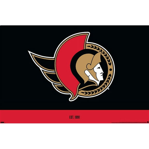 NHL Ottawa Senators - Logo 21 Wall Poster, 22.375" x 34"