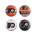 thumbnail image 1 of NHL Philadelphia Flyers 4 Pack 1.25" Logo Buttons, 1 of 1