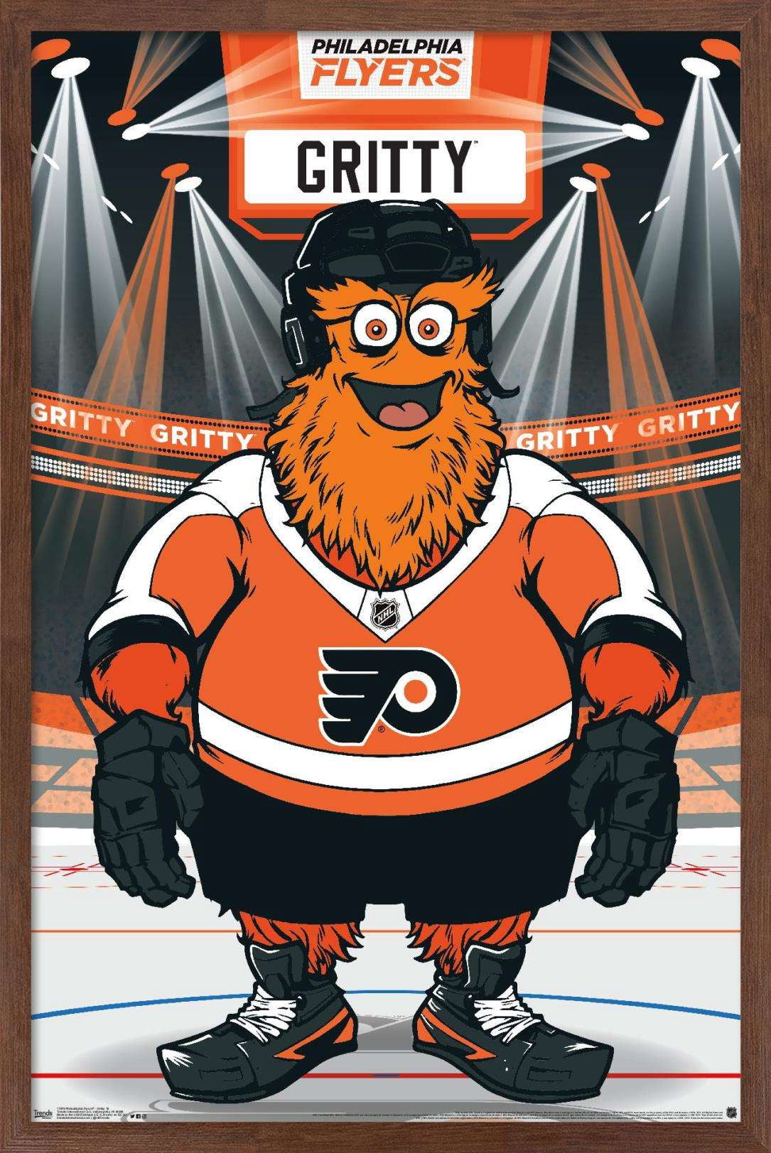NHL Philadelphia Flyers - Gritty 19 Wall Poster, 14.725" x 22.375 ...