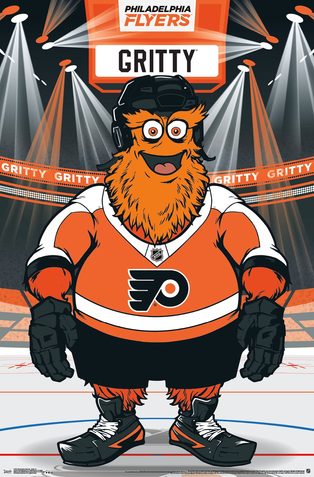 NHL Philadelphia Flyers - Gritty 19 Wall Poster, 22.375" x 34"