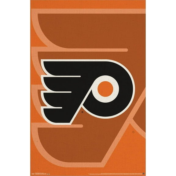 NHL Philadelphia Flyers - Logo 14 Canvas Wall Poster, 14.725" x 22.375"