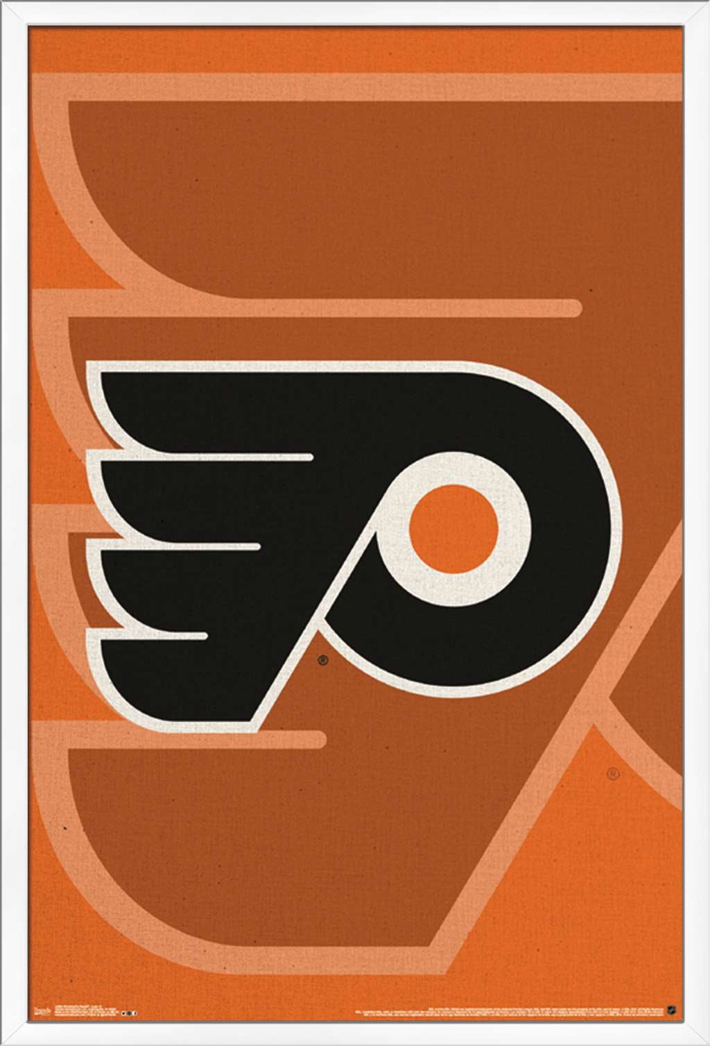 NHL Philadelphia Flyers - Logo 14 Wall Poster, 22.375" x 34", Framed