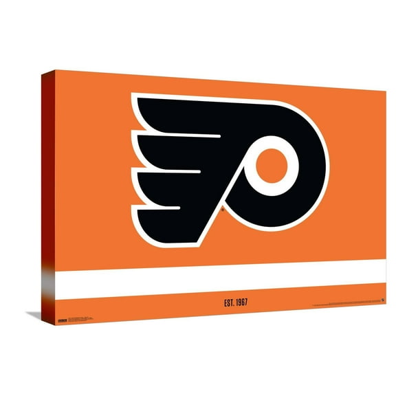 NHL Philadelphia Flyers - Logo 21 Canvas Wall Poster, 14.725" x 22.375"