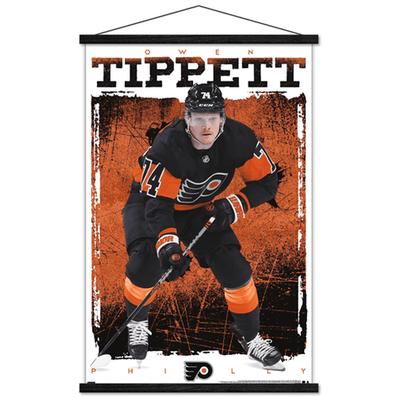 NHL Philadelphia Flyers - Owen Tippett 23 Wall Poster with Magnetic Frame, 22.375" x 34"