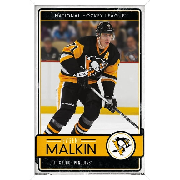 NHL Pittsburgh Penguins - Evgeni Malkin 16 Wall Poster, 14.725" x 22.375", Framed